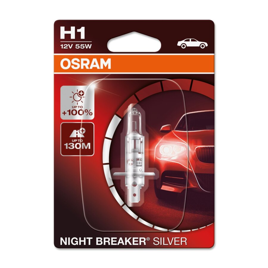 1 Ampoule Osram Night Breaker Laser H1 12v 55w