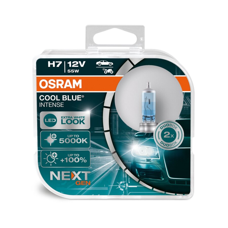 2 Ampoules Osram H7 Cool Blue® Intense Nextgeneration 12v