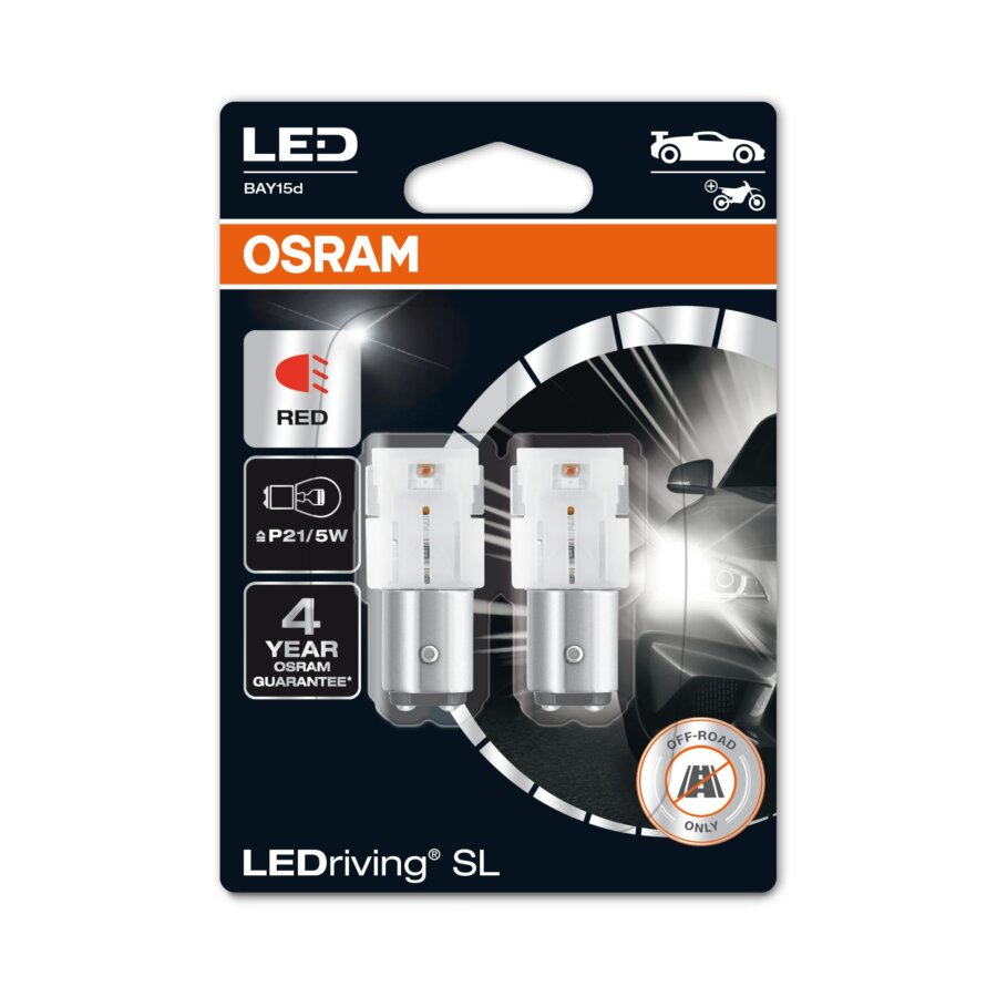 2 Ampoules Osram Ledriving P21/5w 12v 0,4/1,4w