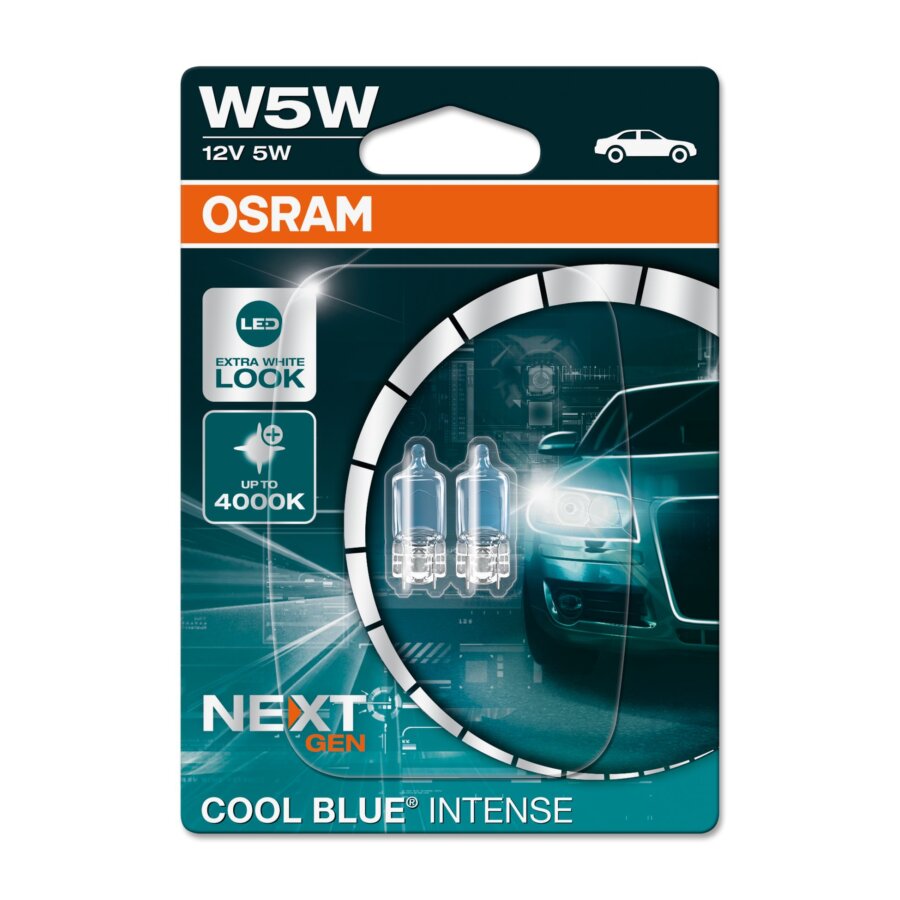 2 Ampoules Osram W5w Cool Blue® Intense Nextgeneration 12v