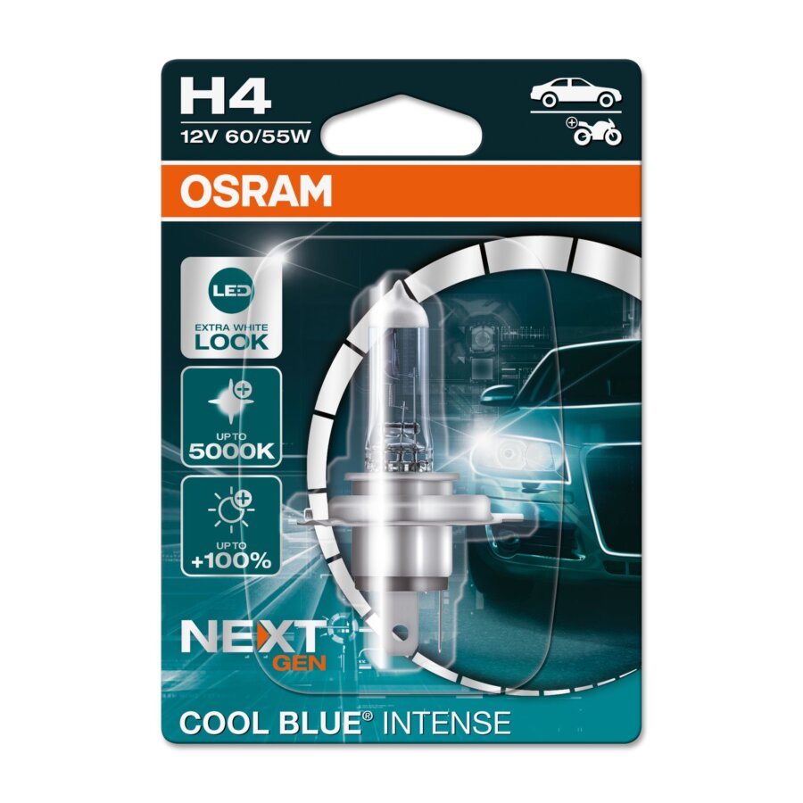 1 Ampoule Osram H4 Cool Blue® Intense Nextgeneration 12v