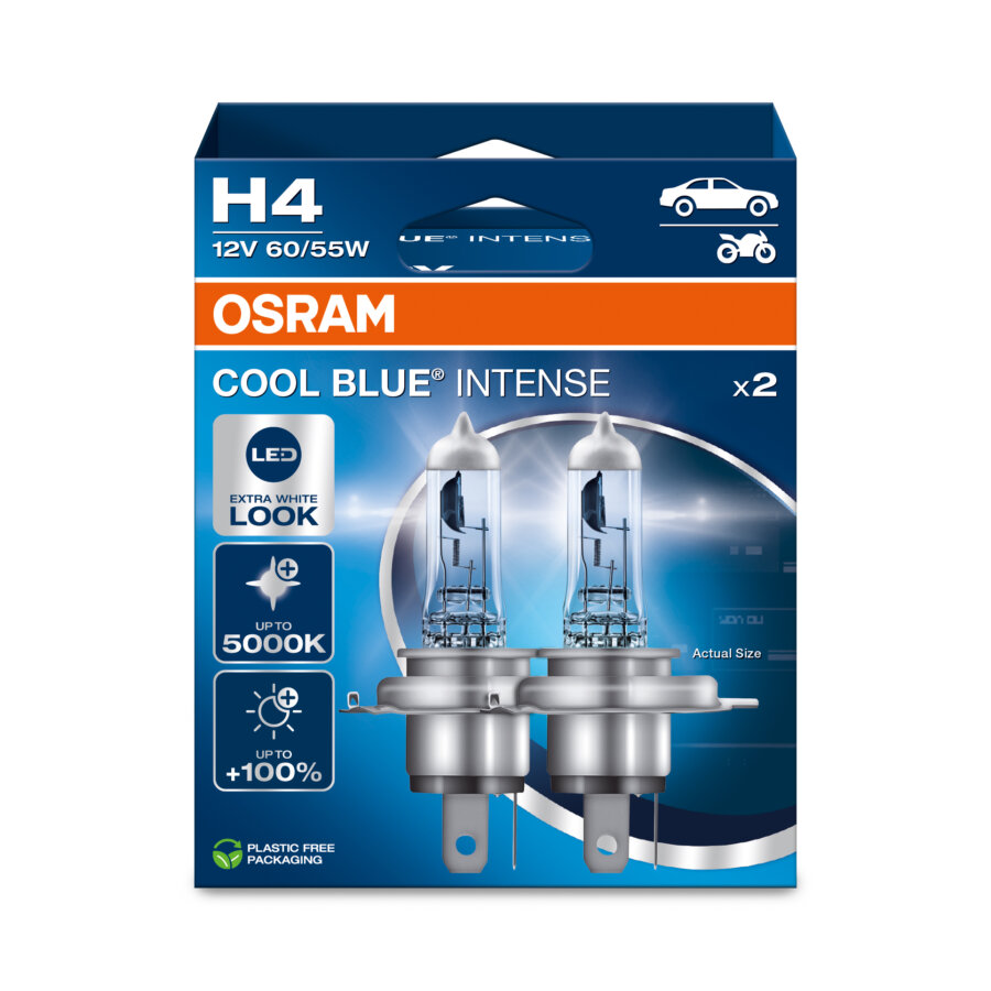 2 Ampoules H4 Osram Cool Blue Intense