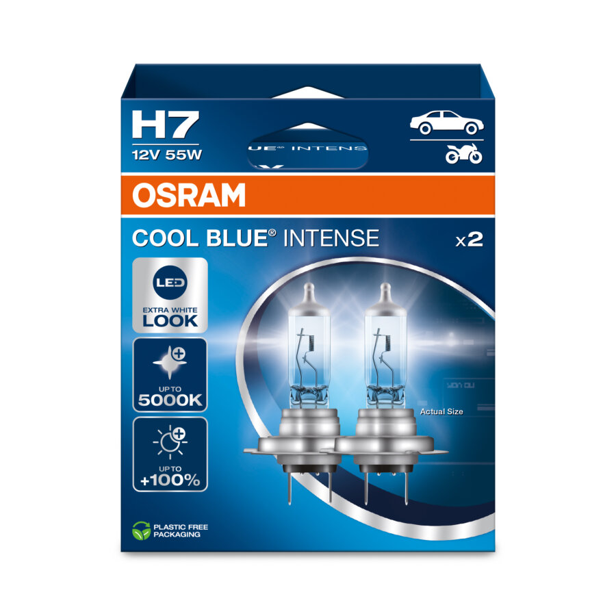 2 Ampoules H7 Osram Cool Blue Intense