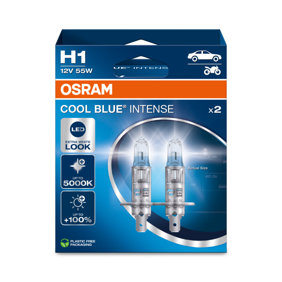 2 Ampoules H1 Osram Cool Blue Intense