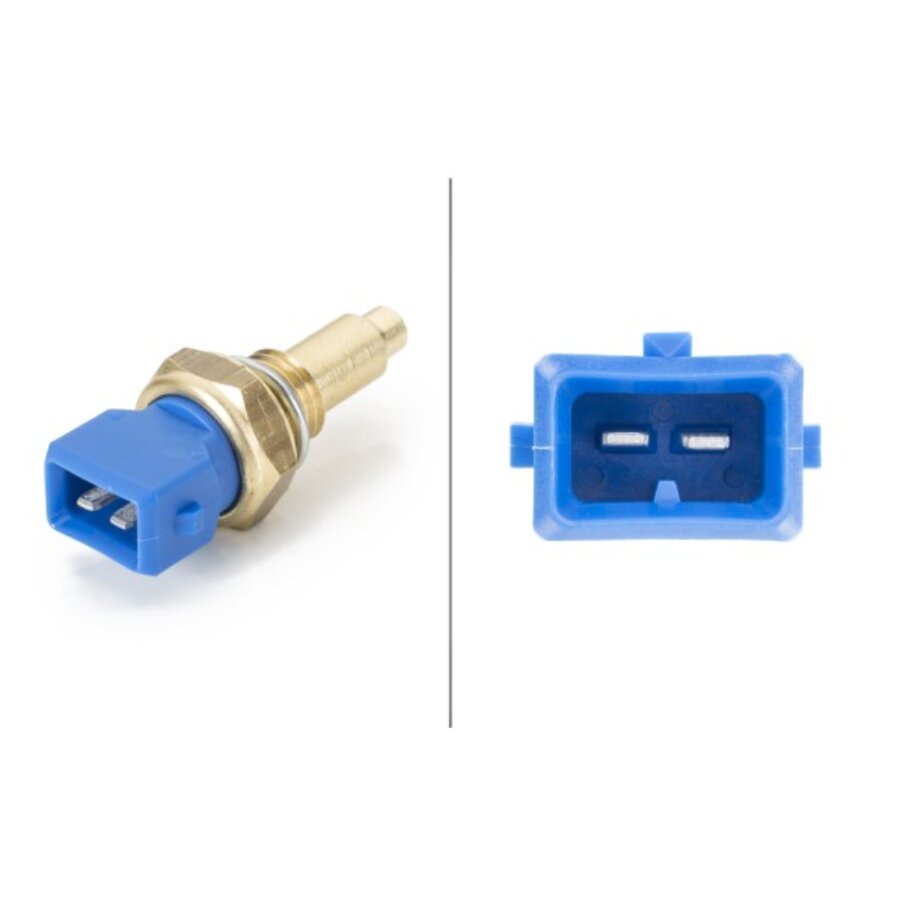 Hella Sensore Di Temperatura 6PT 009 309-381 - Filettatura 1/8-27, 12V - Ricambio Auto