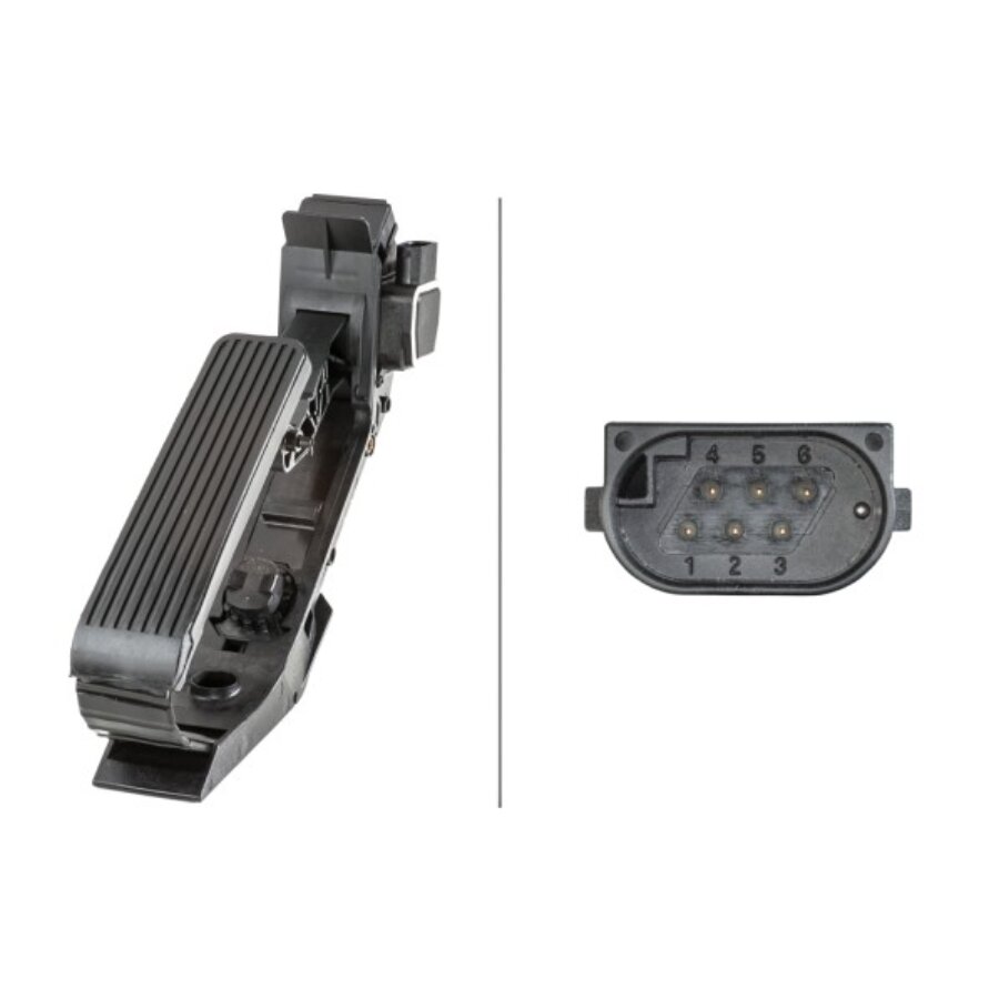 Capteur Pédale D’Accélérateur HELLA 6PV 009 978-721 – Pour Dacia, Renault – 6 Pôles, Boîte Manuelle