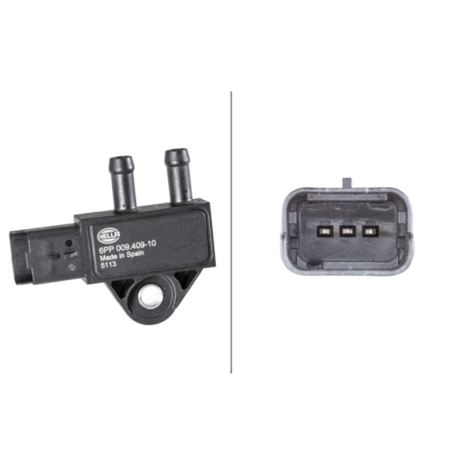 Capteur De Pression Des Gaz D'échappement Hella 6pp 009 409-101