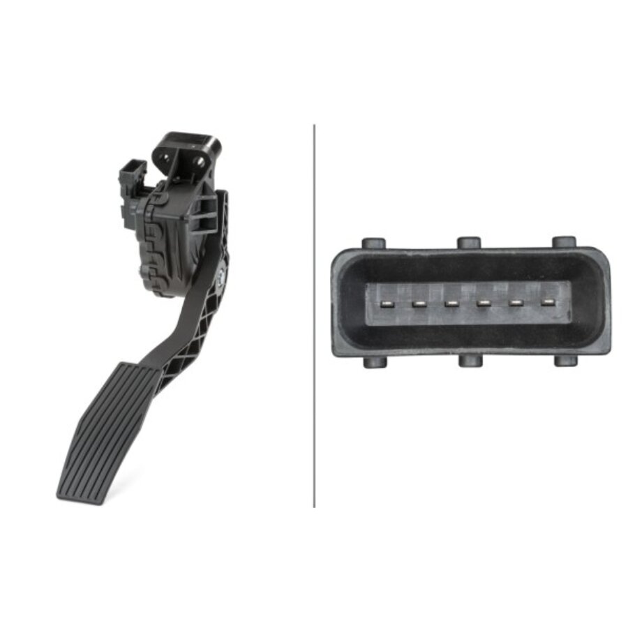 Capteur De Position De Pédale D'accélérateur HELLA 6PV 009 505-701 - 6 Pôles - Pour Audi A4/A5/A6/Q5 (B8, C7) - Manuelle - Conduite à Gauche