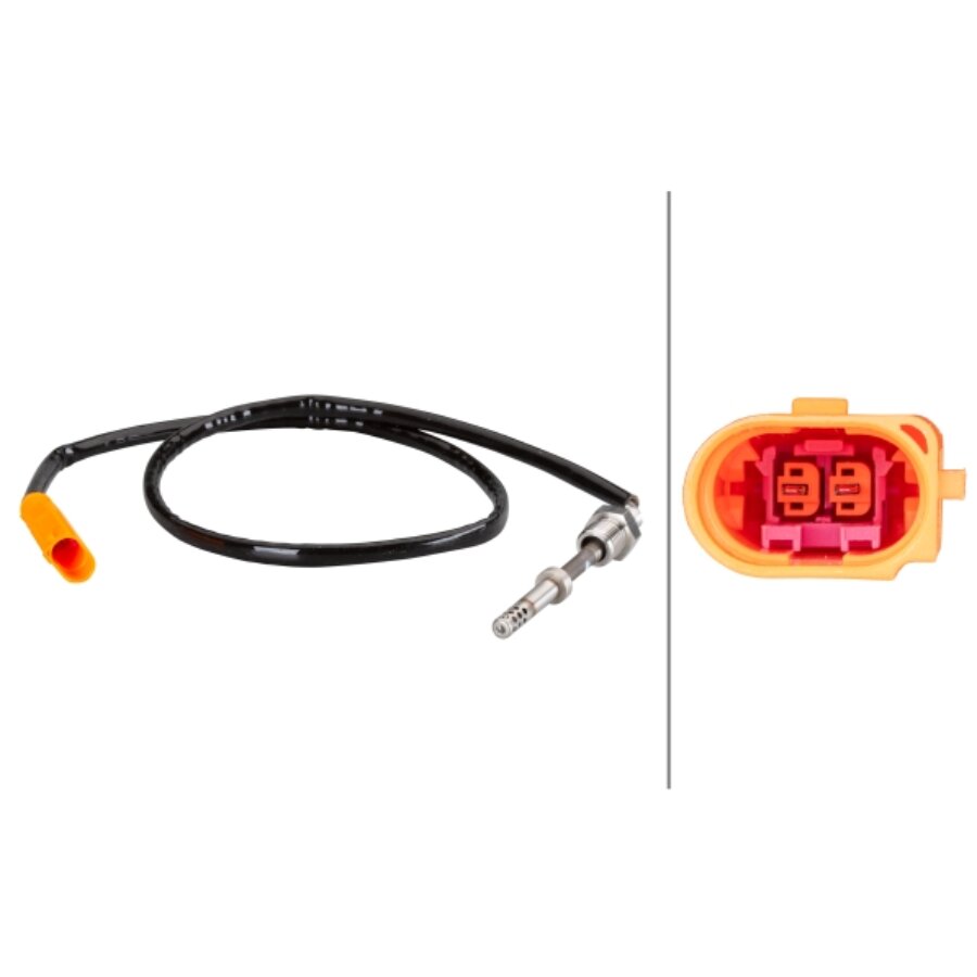 HELLA 6PT 358 181-811 Capteur Température Gaz D'Échappement - 2 Broches