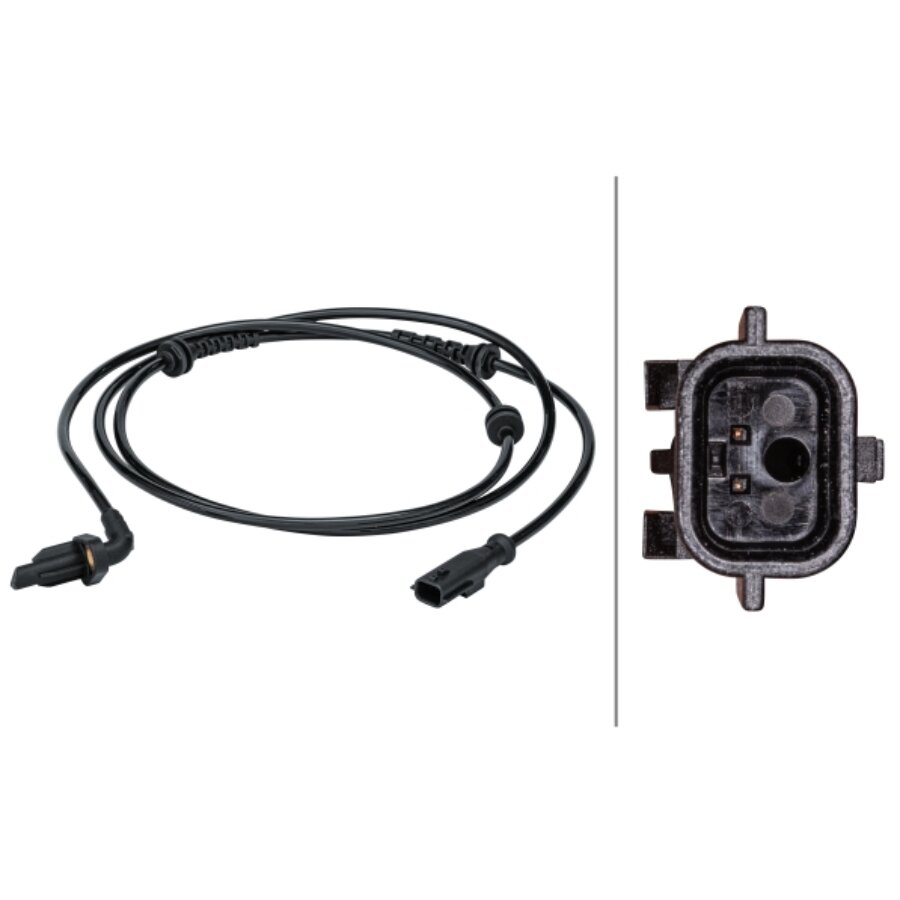 HELLA Raddrehzahlsensor 6PU 012 679-281 - 2-polig, 1635mm Kabel, Für Renault Twingo II