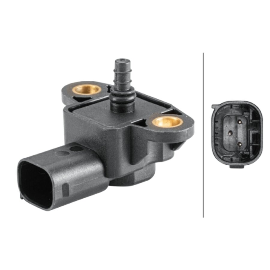 Sensore Pressione Alimentazione HELLA 6PP 358 152-251 – 4 Poli, Avvitato, Per VW Golf VII E Compatibili, Qualità OE
