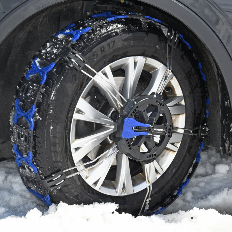 2 Chaînes Neige Composite Frontales Norauto Winter Grip F90