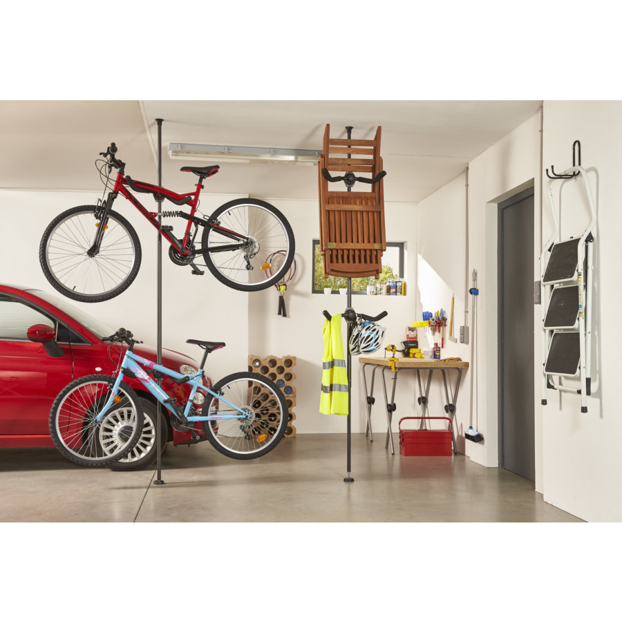 Porte-garage montage mural pour vélos système de rangement crochet