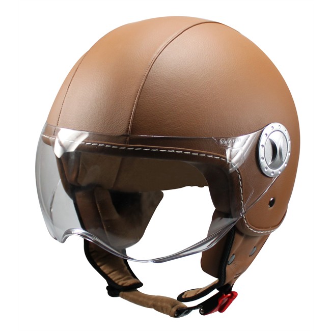 Casque jet Ride 701 cuir marron L Norauto fr