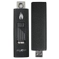 Briquet USB rechargeable noir ZIGOH