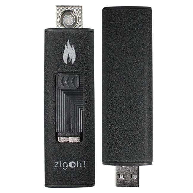 Briquet Usb Rechargeable Noir Zigoh