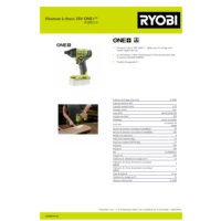 RYOBI ONE+ Visseuse a chocs 18 Volts - 200 Nm - hex 1/4 - R18ID2-0