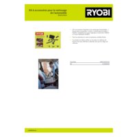 Kit 6 accessoires RYOBI pour nettoyage à l'aspirateur RAKVA04