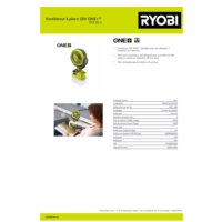 Ventilateur à pince 4V, RYOBI