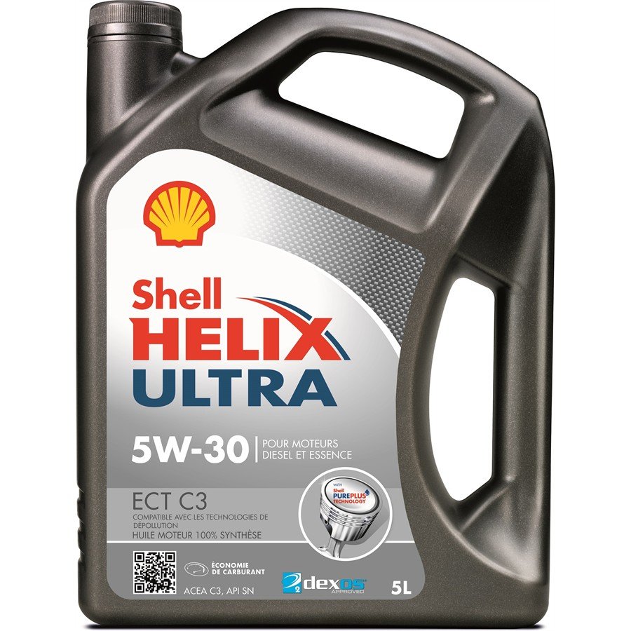Huile Moteur Shell Helix Ultra Ect C3 5w30 Essence Et Diesel 5 L
