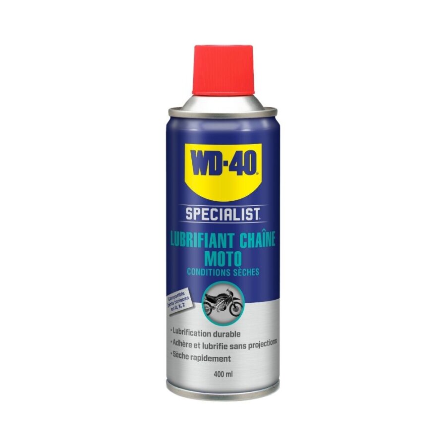 Lubrifiant Chaîne Moto Wd-40 400 Ml