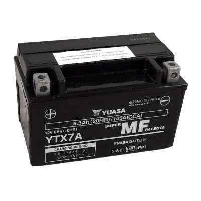 Batterie moto YUASA YTX7A - Norauto