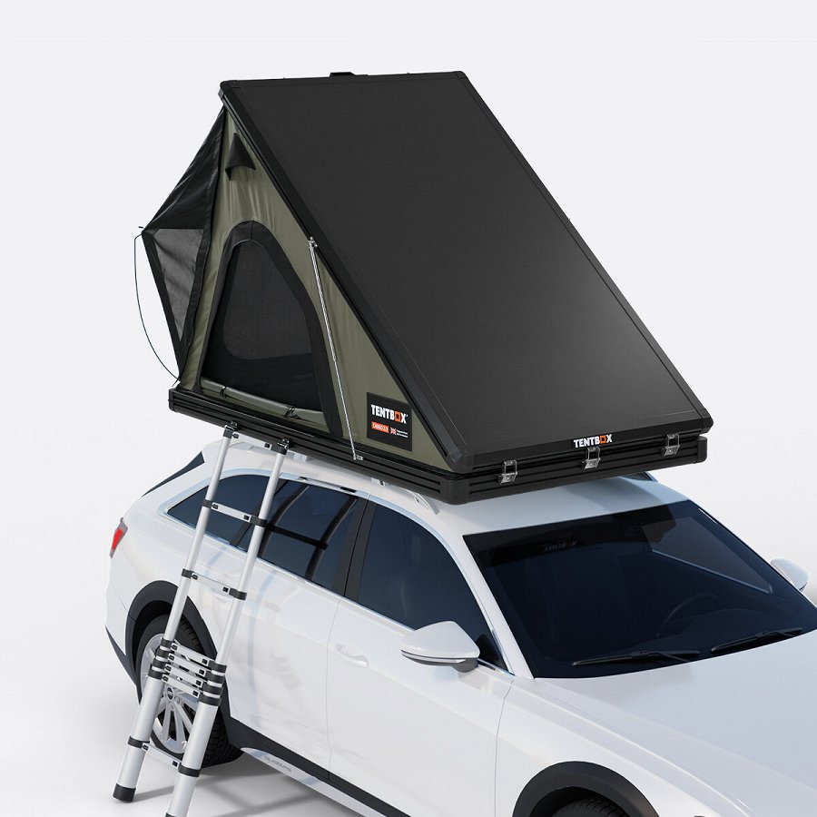 Tente De Toit Rigide Pour 2 Personnes - Ouverture 30s - Tentbox Cargo 2.0 - Vert