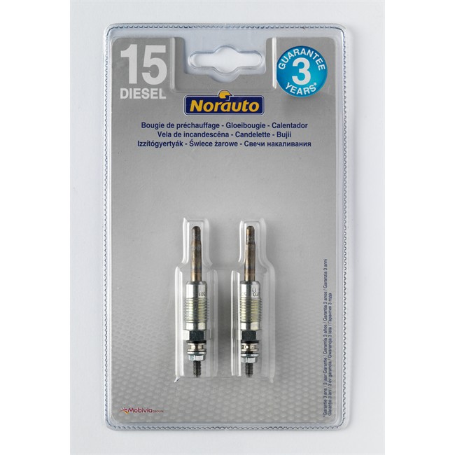 2 Bougies De Préchauffage Norauto Bp15
