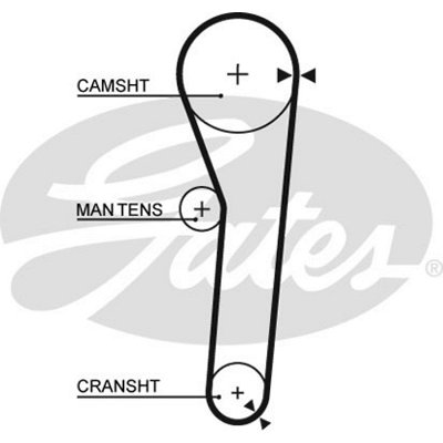 Gates K015180 Kit Courroie De Distribution (crantée) - Équivalent ALFA ROMEO 71754845, FIAT 71754845, LANCIA 71754845