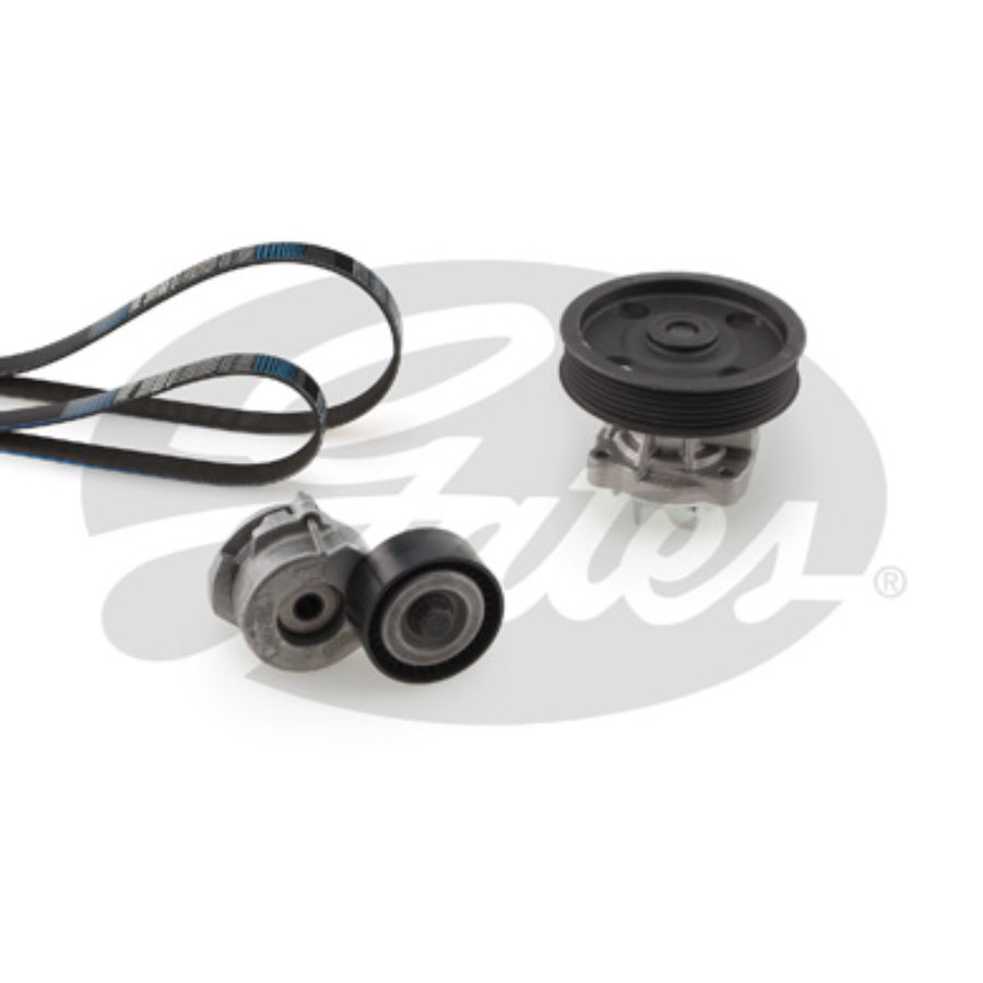 Kit Courroie + Pompe à Eau GATES Micro-V KP26PK2260-2 - Pour Système D'Entraînement Auxiliaire - Haute Fiabilité