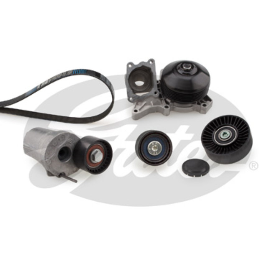GATES Kit Micro-V + Pompe À Eau KP26PK1835XS - Kit Distribution Auxiliaire Complet