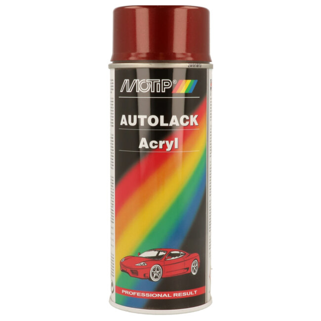 Bombe De Peinture Rouge Métallisé Motip M51560 400 Ml