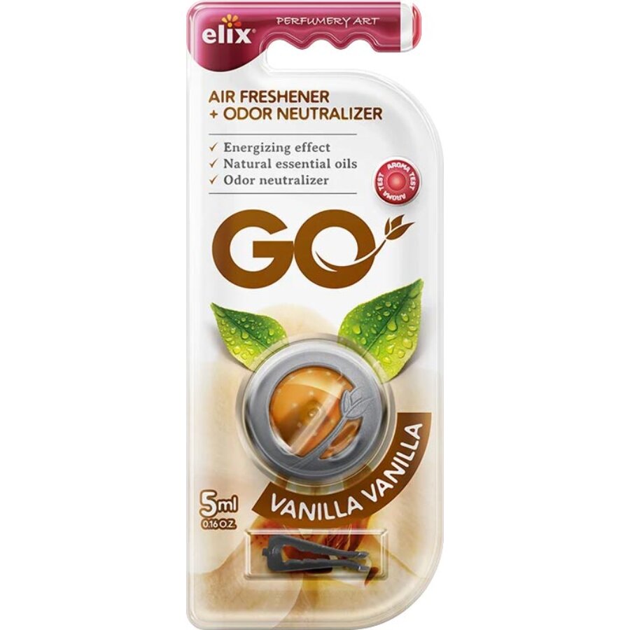 Désodorisant Grille De Ventilation 5ml Vanille Elix