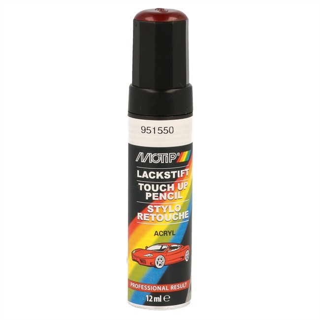 Stylo peinture rouge métallisé MOTIP M951550 12 ml : Norauto.fr