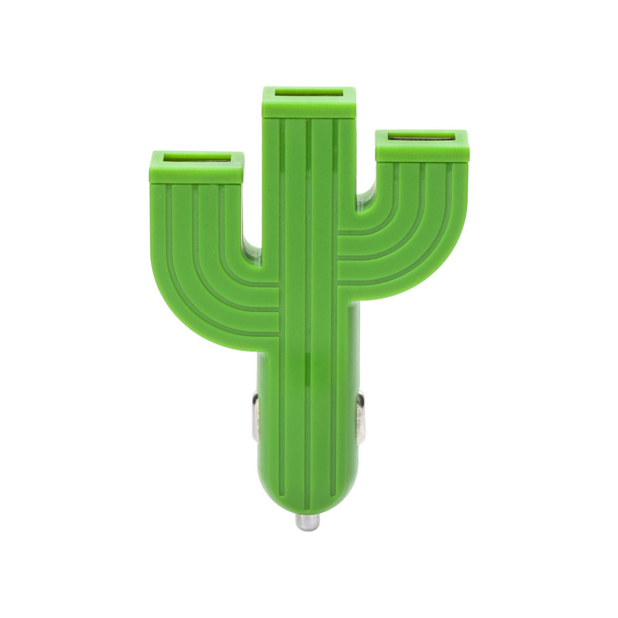 Triple Prise Allume-cigare Kikkerland Design Cactus