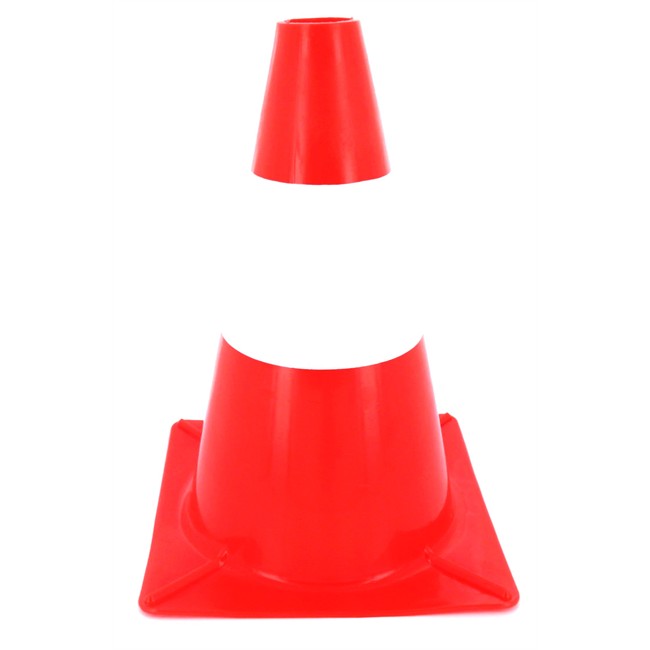 Cône De Signalisation Orange Et Blanc 30 Cm De Hauteur Norautofr