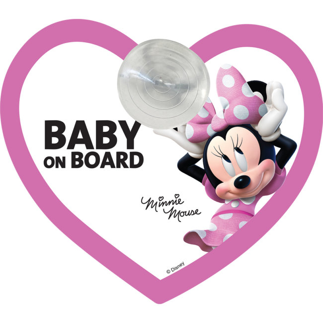 Signaletique A Ventouse Baby On Board Disney Minnie Norauto Fr