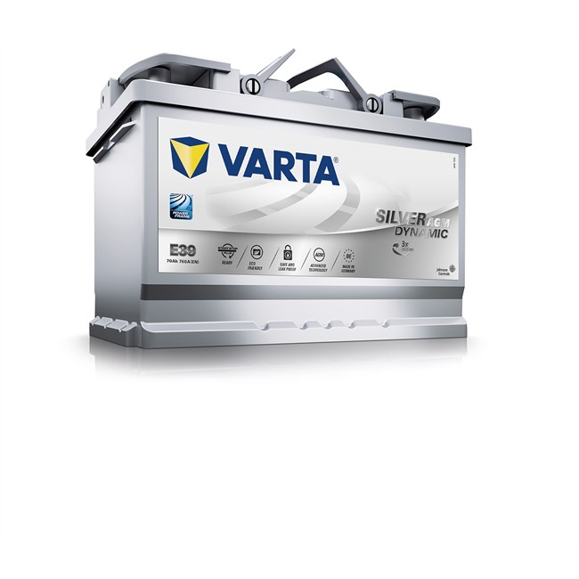 Batterie Varta E39 Start Stop Silver Dynamic Agm 70 Ah 760 A