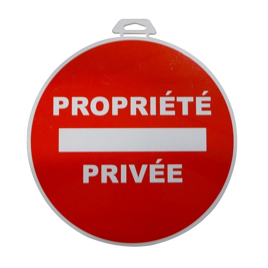 VISO 1 Disque Propri&eacute;t&eacute; Priv&eacute;e &Oslash; 28 Cm En Pvc Autocollant