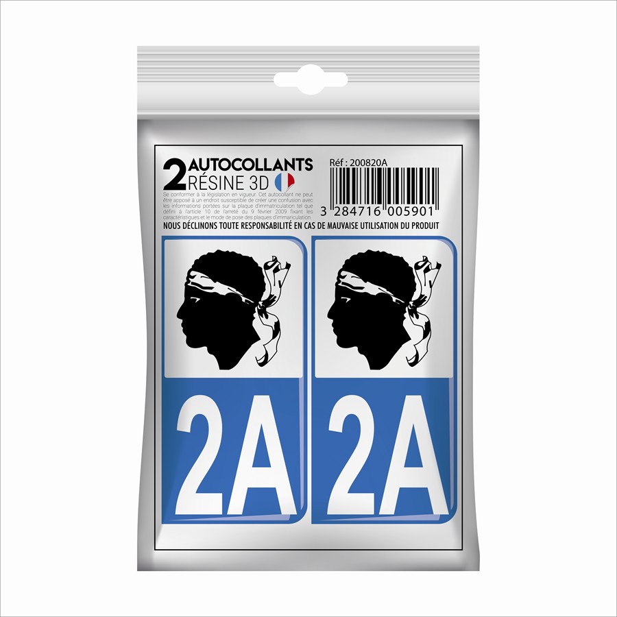 2 stickers en 3D CADOX département Haute-Savoie 74 - Norauto