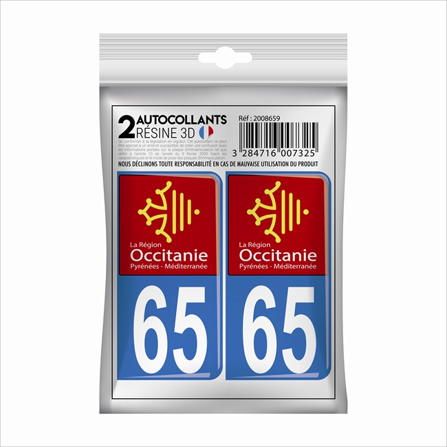 2 Stickers En 3d Cadox Département Hautes-pyrénées 65