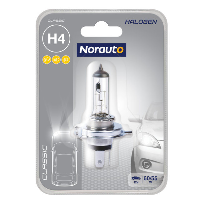 1 Ampoule H4 Norauto Classic