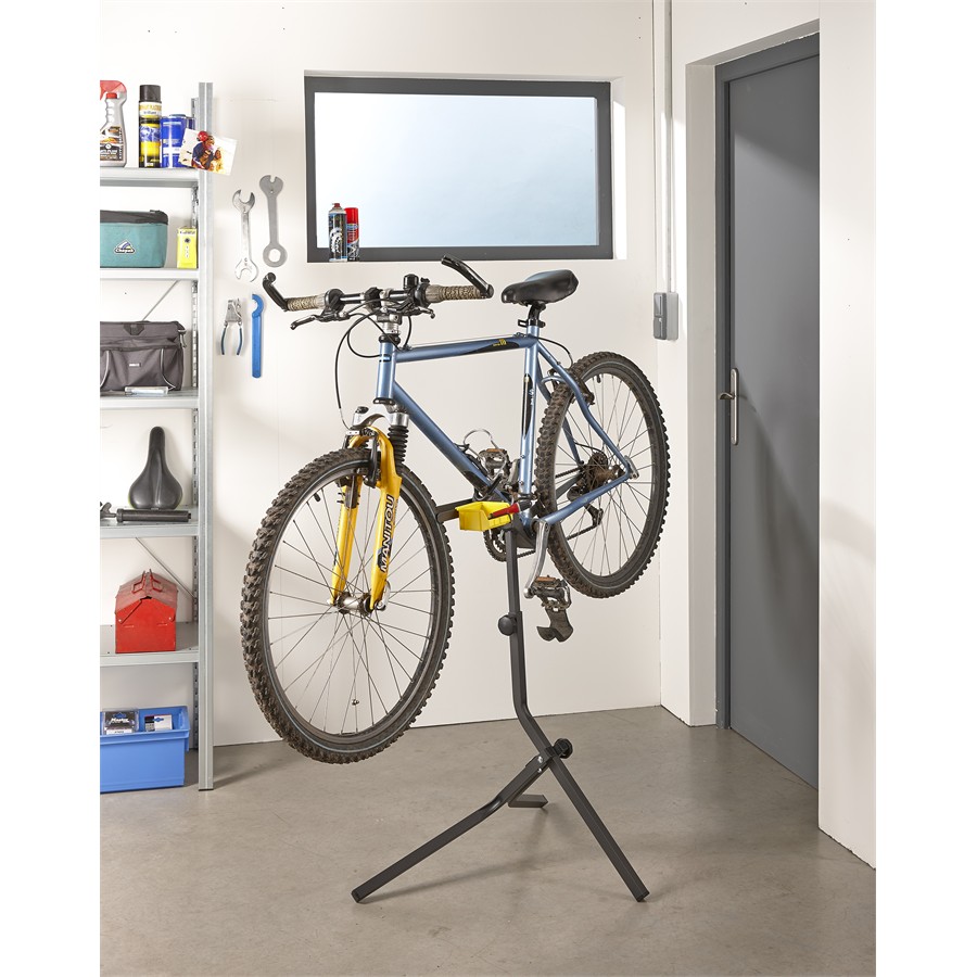 Support de Réparation Vélo, Pied d'Atelier pour Vélo, avec Porte