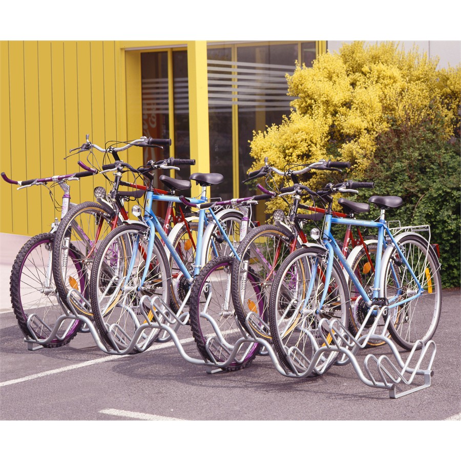 Râtelier Range 9 Vélos Au Sol Sur 2 Niveaux Mottez B133v9
