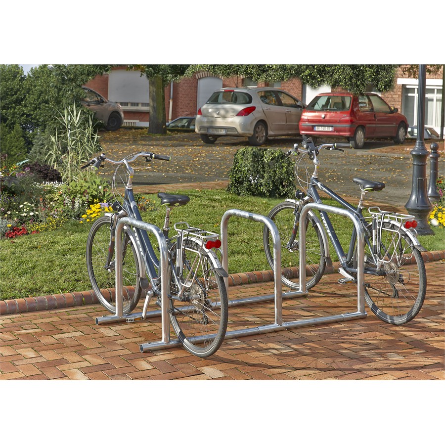 Support vélos en ligne 3 arceaux pour 6 vélos MOTTEZ B882C3 - Norauto