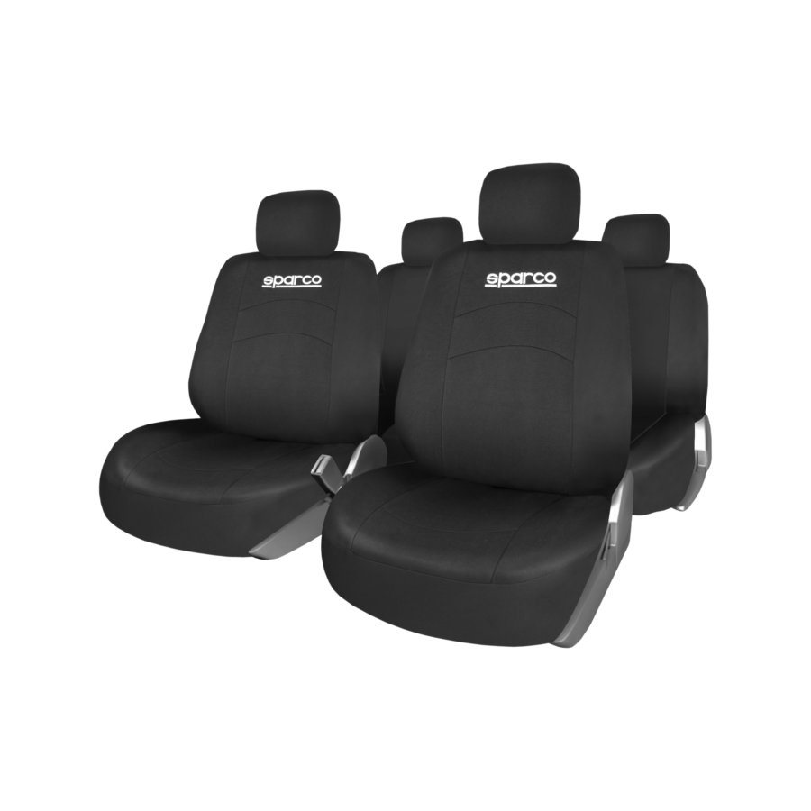 Jeu Complet De Housses Universelles Voiture Sparco Noir