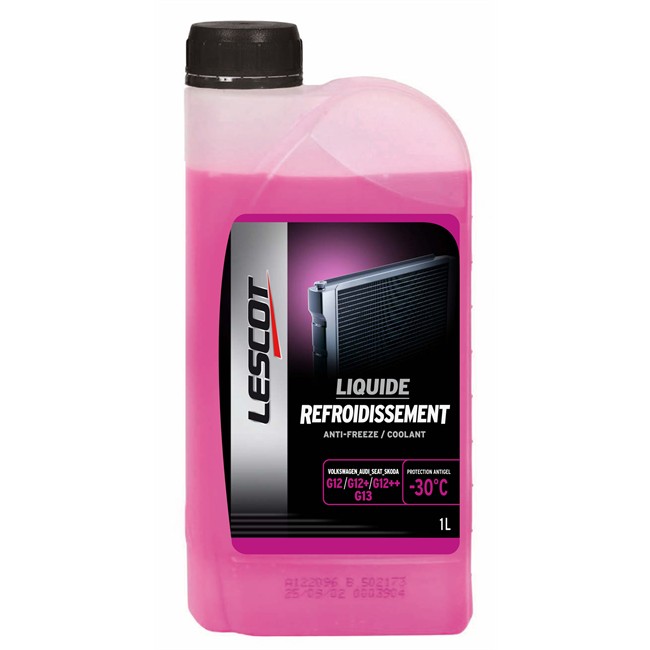 Liquide de refroidissement rose 30°C LESCOT 1L Norauto.fr