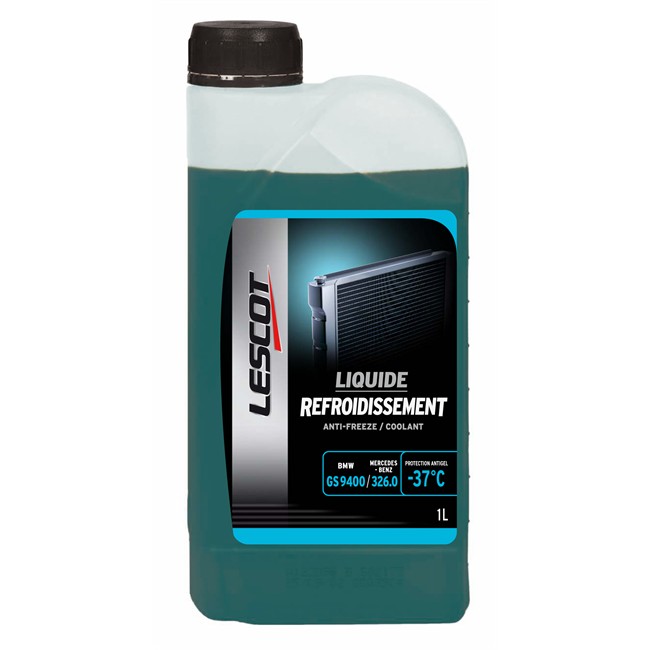 Liquide de refroidissement bleu 37°C LESCOT 1 L Norauto.fr