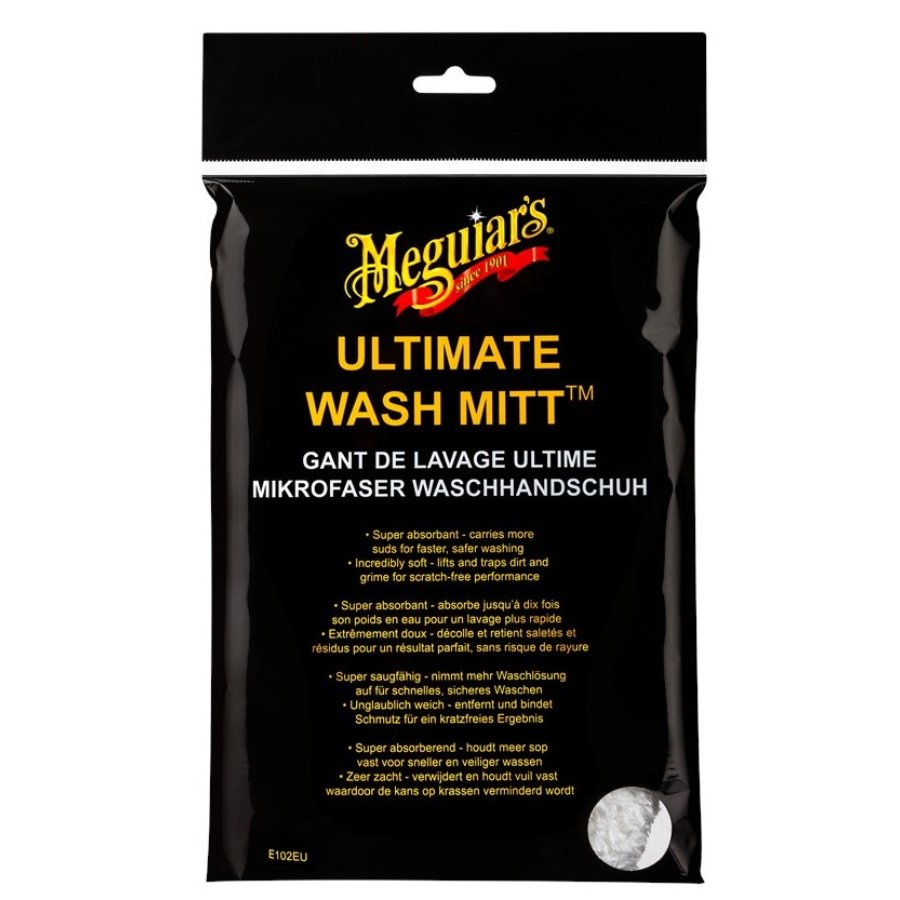 Gant de lavage carrosserie microfibres ultime Meguiar's