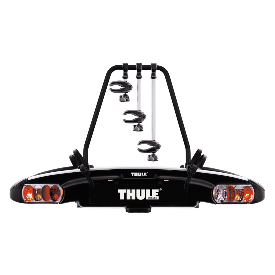 Porte velos sur attelage THULE E FAMILY pour 3 velos compatible velos electriques